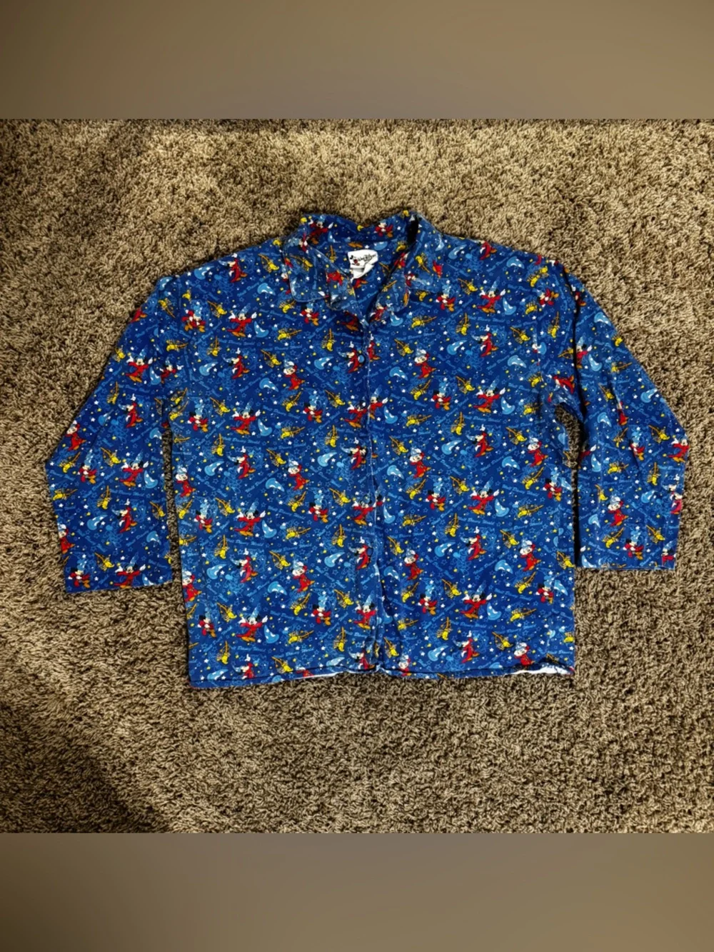 Vintage Fantasia Mickey Mouse Disney World Pajama Set - Picture 2 of 12